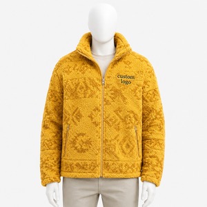 Premium <b>Men's</b> Sherpa <b>Jacket</b> <b>Warm</b> Fleece Lined Casual Outerwear with Custom Logo OEM Service OEM Size Private Label Manufacturer - Product Image 1
