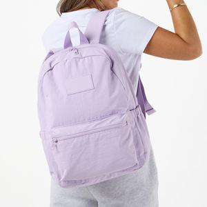 Waterproof Lavender Minimalist School Backpack Large Capacity - Product Image 4