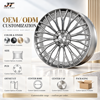 Jantes forgées multi-branches en Y de 18 à 22 pouces, finition argent poli, 5x112 5x114.3 Monobloc VIW-152 pour BMW Audi Mercedes-Benz