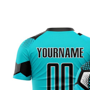 Maillot de football personnalisé pour compétition, T-shirt de sport léger, respirant et à séchage rapide pour l'entraînement et les matchs d'équipe - Product Image 4