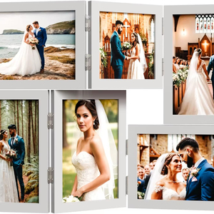 Home 30x40CM Wood Photo <b>Frame</b> with UV <b>Printing</b> Foldable Design and Mat Decoration - Product Image 3