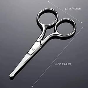 Ciseaux de manucure en acier inoxydable avec poignée ronde, lame tranchante pour la coupe des cuticules, outils de beauté, usage adulte - Product Image 4
