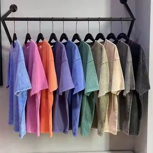 เสื้อยืดเจอร์ซีย์ผ้าฝ้ายแท้ 100% สไตล์วินเทจ ลำลอง ใส่สบายสำหรับฤดูร้อน ทรงคลาสสิก ไม่หดตัว ล้างสีแบบแอซิดวอช พิมพ์ลายพัฟด้านหน้า - Product Image 2