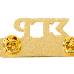 Broche en métal Sigma Gamma Rho bleu roi doré, insigne de revers à lettres grecques, accessoire de mode pour sororité - Product Image 5