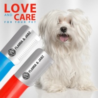 Couteau à démêler Flamia & Jabz pour chien, couteau à carder pour peigne à poils de terrier, peignes en acier inoxydable pour renard, chat, chien, cheval, peigne en bois