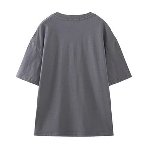เสื้อยืดแฟชั่นยอดนิยม ผ้าฝ้ายนุ่ม สวมใส่สบาย เหมาะสำหรับการเดินทางช่วงฤดูร้อนและสไตล์สตรีทแฟชั่น เสื้อที่ใส่สบาย ระบายอากาศได้ดี เหมาะสำหรับใส่ทุกวันสำหรับผู้หญิง - Product Image 1