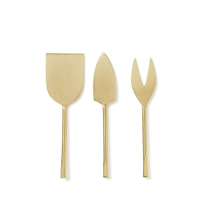 Brass <b>Cheese</b> <b>Set</b> Wedding and Party Usage 3 PCS <b>Cheese</b> Cutter Spreaders Kitchen Accessories Hot Sale - Product Image 4