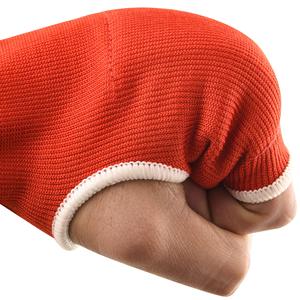 Bandage de boxe élastique rouge avec fermeture auto-agrippante, équipement de protection respirant pour adultes, style standard unisexe - Product Image 2