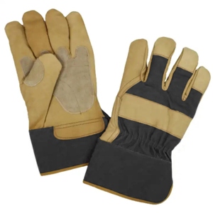Gants de travail en cuir de vachette renforcé, vêtements de travail de type rigueur canadien, vêtements de sécurité réfléchissants, doux - Product Image 5