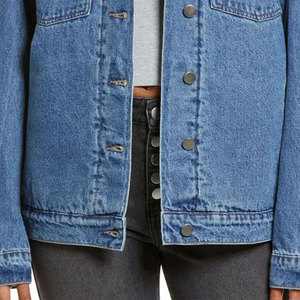 New Wholesale High Quality Breathable Women Jeans <b>Denim</b> <b>Jacket</b> Top Quality <b>Lightweight</b> Women Plain Dyed <b>Denim</b> <b>Jackets</b> - Product Image 4