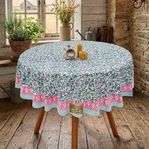 Cotton Cambric 40s <b>Table</b> Cloth Washable Breathable Durable <b>Table</b> <b>Cover</b> for Dining <b>Table</b> Home Kitchen Use - Product Image 1