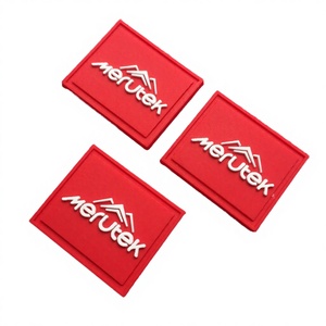 Custom Eco-friendly Embossed <b>Edge</b> Stitching <b>Iron</b>-<b>On</b> PVC Patches Hook and Loop Silicon Rubber for Hat and Clothing - Product Image 1