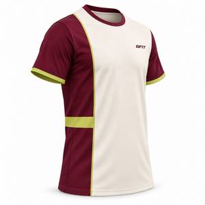 Camiseta Deportiva para Hombre, Bloques de Color, Manga Corta, Cuello Redondo, Secado Rápido, Ecológica, Transpirable, Corte Regular, Tejido de Poliéster - Product Image 4