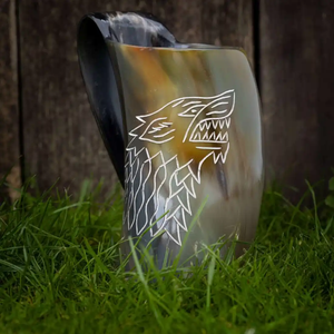 Taza Artesanal Ecológica de Cuerno de Búfalo con Tallado de Forma Natural, Imitación Antigua, Coleccionable, Duradera y Personalizable - Product Image 6