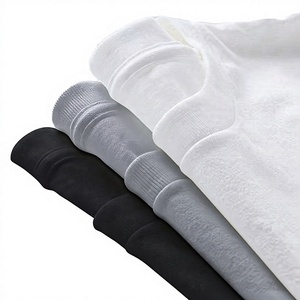 Camiseta de Manga Corta para Hombre, 100% Algodón, Cuello Redondo, Corte Regular, Color Sólido, Informal, Tejido de Punto, Blanca, Gris, Negra - Product Image 1