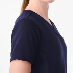 Conjunto de Uniformes Médicos Personalizados para Mujer, Cuello en V, Manga Corta, Uniforme de Enfermera, Ropa de Trabajo para el Sector Salud, Fabricante OEM, Venta al Por Mayor Directa de Fábrica - Product Image 6
