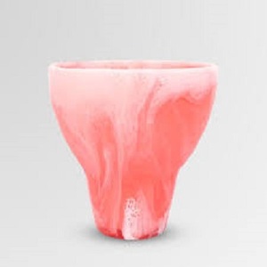 Mug en résine effet marbre rose avec poignée, sans BPA, design classique, double paroi, écologique, vaisselle de fête pour la maison - Product Image 6