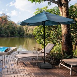 21.6\" Plastic Water Injection Base with Wheels for Sun Shelter - Product Image 4