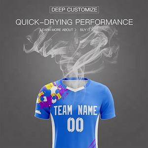 Vente en gros d'usine, service OEM, uniforme de football personnalisable, impression par sublimation numérique, ensembles de maillots de football, logo d'équipe personnalisé - Product Image 4