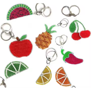 Llavero Étnico con Cuentas, Accesorio Bohemio Elegante para Bolsos, Carteras, Mochilas y Coches - Bordado de Cuentas Coloridas, Portátil - Product Image 5