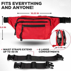 Riñonera de Alta Calidad, Riñonera Grande, Bolsa para Dinero, Riñonera Deportiva, Bolsa de Cintura para Hombres, Mujeres y Niños - Product Image 5