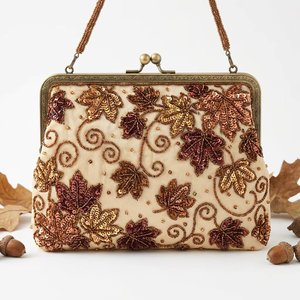 Handcrafted Embroidery <b>Sequin</b> Women's Bags Wholesale Elegant Flower Bridal Party <b>Handbag</b> Purse Manufacturer - Product Image 3