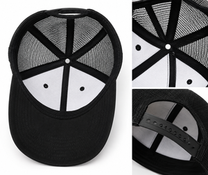 Casquette Trucker Unisexe Tendance Noire et Blanche avec Dos en Maille, Visière Courbée, Panneau Contrastant, Chapeau de Sport, Logo Personnalisé, Respirant, Couvre-chef Décontracté - Product Image 5