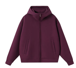 Sudadera con Capucha Estilo Deportivo, Bordada, Forrada, con Bolsillo Canguro, Hombros Caídos, Manga Larga, para Invierno y Actividades al Aire Libre, Edición Premium - Product Image 5