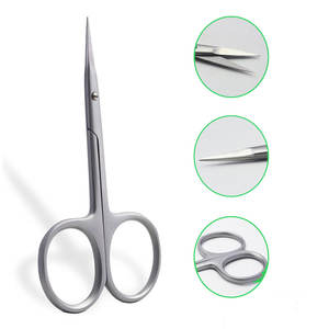 Tijeras Profesionales para Cutículas de Acero Inoxidable, Extra Fuertes, Rectas y Curvas, para Manicura y Arte de Uñas, para Diestros, Estilo Único - Product Image 4