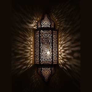 Wholesale Luxury Moroccan Brass <b>Wall</b> <b>Sconce</b> Lantern Intricate Cutout Design for Home Decoration - Product Image 2
