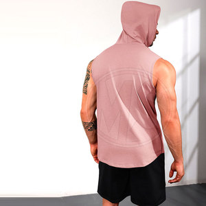 2026 Factory Direct Supply Low Moq <b>Men</b> Gym <b>Hoodies</b> Cotton Blended Stretchy Fabric <b>Men</b> Gym <b>Hoodies</b> - Product Image 2