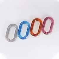 Adornos de Pared Curvos de Acrílico Ecológicos de Estilo Art Deco Moderno de ILAHI, Adornos Colgantes Hechos a Mano con Patrón Vertical en Forma de Cadena - Product Image 2