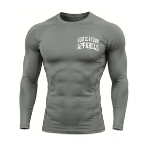 New Arrival Men's Compression Shirts <b>Long</b> <b>Sleeve</b> Athletic Workout Sports <b>Undershirt</b> Compression Shirts - Product Image 2