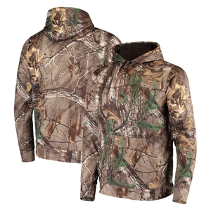 Sweat à capuche camouflage de chasse personnalisé pour homme, imprimé numériquement motif Real Tree sur toute la surface, par un fabricant de vêtements - Product Image 1