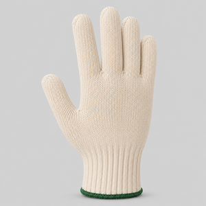 Gants de sécurité en coton, poignet tricoté, texture lisse, durables, antidérapants, usage général, non stériles, sans latex, sans silicone - Product Image 2