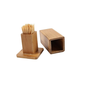 Boîte à cure-dents en bois artisanale, forme rectangulaire, naturellement polie, de bonne qualité, meilleur produit pour la décoration de table - Product Image 1