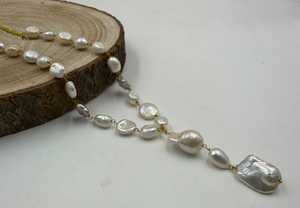 Multi Strand Freshwater <b>Pearl</b> Necklace Layered <b>Pearl</b> Choker Bridal Statement Jewelry <b>Set</b> Custom Wholesale B2B Supply - Product Image 4