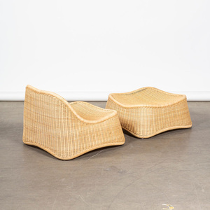 Nouvel ensemble de chaises tissées avec repose-pieds en rotin pour hôtel, restaurant, vente en gros - Product Image 3