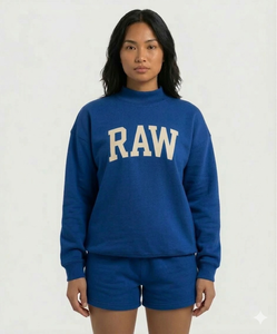 Conjunto de Dos Piezas para Mujer, Invierno, Cuello Alto, Top y Shorts, Diseño Sólido - Product Image 1