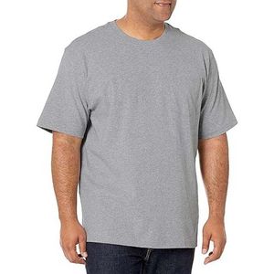 T-shirt homme gris clair en coton de qualité supérieure, personnalisé avec logo, manches courtes, coupe droite, séchage rapide, style Ringer - Product Image 1