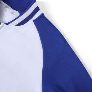 เสื้อแจ็คเก็ตวาร์ซิตี้สีน้ำเงินรอยัลทูโทน ZPB - เสื้อแจ็คเก็ตวาร์ซิตี้สไตล์กรีกสำหรับผู้หญิง พรีเมียม ตกแต่งด้วยตัวอักษรเชนิลล์  สำหรับสุภาพสตรีที่มีรสนิยม - Product Image 3