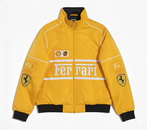 Combinaison de course SPORTEX WEARS SW-MBJ-2224 F1 Ferrier A169 avec logo imprimé par transfert thermique, anti-UV, 200 g de coton, manches longues pour homme - Product Image 1