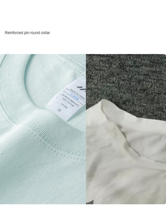 T-shirt personnalisé en coton 100% pour homme, coupe classique unisexe, col rond, manches courtes, respirant, tricoté, design uni, décontracté, été - Product Image 5