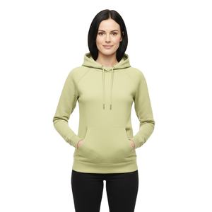 Sudadera con capucha amarilla pálido premium para mujer, estilo urbano, de alta calidad, de algodón y felpa, holgada, sudadera con capucha, conjunto deportivo, sudaderas al por mayor - Product Image 1