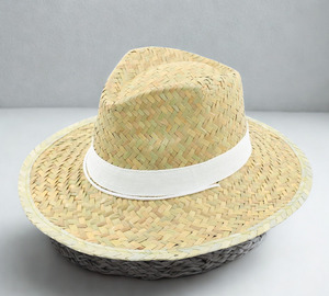 หมวกฟางพับได้ พกพาสะดวก ปีกกว้าง ผลิตจากวัสดุฟางที่ยั่งยืน สำหรับการส่งออกจำนวนมาก - Product Image 1