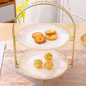 Frutero de Metal de Diseño con Pedestal, Bandeja Decorativa con Forma de Hoja, Centro de Mesa para Decoración de Mesa de Comedor y Bodas - Product Image 4