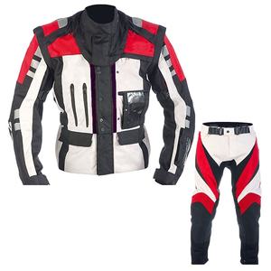 Ensemble veste et pantalon de moto en cuir imperméable et coupe-vent pour la course à moto, taille plus, vêtements de sport personnalisables - Product Image 6