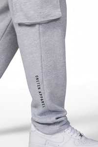 Pantalones Deportivos Grises para Hombre ONETEN, Pantalones Casuales con Cordón y Cintura Elástica, Pantalones Jogger para Otoño - Product Image 5
