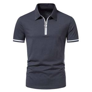 Polo à col zippé pour homme, rose, confortable, 100% coton, pour un usage décontracté, manches courtes, grandes tailles - Product Image 5
