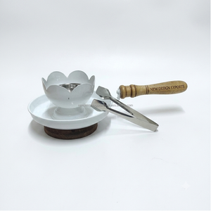 Premium Powder Coated Handheld Charcoal Bakhoor <b>Burner</b> with Removable Mesh Screen Tongs Bulk - Product Image 5